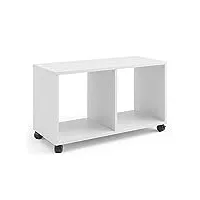 vicco caisson à roulettes pour boîte pliable, caisson de bureau, meuble-classeur, étagère de bureau, étagère