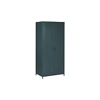 armoire moderne industrielle en acier gris 4 compartiments 171 cm de hauteur beliani