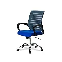 chaise de bureau 360 degrés pivotant confortable moyen retour mesh accueil bureau fauteuil de bureau ergonomique mesh rembourré siège pan max poids capacité 150 kg