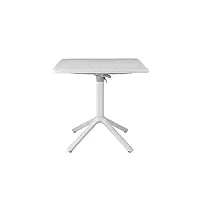 scab design table pliante eco - disponible en 2 tailles et 3 couleurs - pour intérieur et extérieur (lin, l 80 x p 80 x h 75 cm)