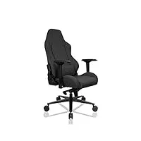 rekt ultim8 chaise gaming en tissu premium - chaise de bureau - inclinable à 180 ° - accoudoirs 4d - coussin ajustable pour la nuque - coussin lombaire - etoile en aluminium adc12 (noir)