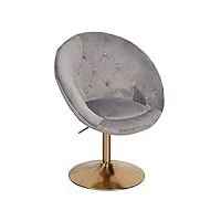 kadima design chaise longue chaise pivotante club de velours fauteuil gris cocktail chaises fauteuil bar