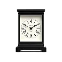 newgate® time lord mantel clock - complément parfait pour votre chambre à coucher - bureau - salon - horloge traditionnelle - classique - horloge de bureau (noir)