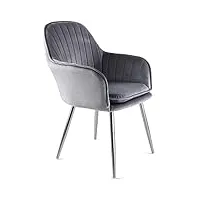 genesis muse fauteuil, tissu, gris, taille unique