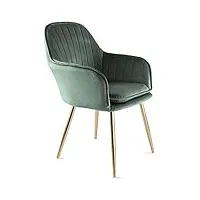 genesis muse fauteuil, tissu, vert, taille unique