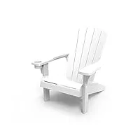 keter alpine adirondack chaise de jardin blanc