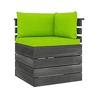 vidaxl canapé d'angle palette de jardin avec coussins meuble de jardin canapé d'extérieur patio terrasse intérieur salon bois de pin