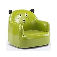 jouet canapé enfants contemporain enfants contemporain bouchée en cuir pu meubles pour garçons et filles titulaire d'enfants canapé chaise (couleur: vert) (color : green)