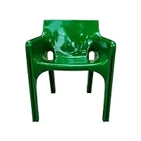 fauteuil chaise artemide modèle gaudi design vico magistretti couleur marron années 70 vert vintage modernarié