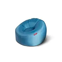 fatboy® lamzac o canapé/pouf/sofa gonflable nomade | bleu hamac rempli d'air | pour l'extérieur (plage, jardin ou piscine) | 110 x 103 x 62 cm