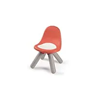 smoby - kid chaise - mobilier pour enfant - dès 18 mois - intérieur et extérieur - rouge corail - 880107