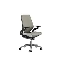 steelcase gesture, chaise de bureau ergonomique avec accotoirs à 360° et soutien lombaire 3d live back truffe