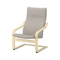 poäng fauteuil plaqué bouleau beige clair 68 x 82 x 100 cm