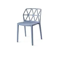 lot de 4 chaises modèle alchemia en polypropylène - disponible en 6 couleurs (sky blue)
