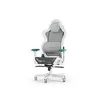 dxracer (l'original air r1s chaise gaming, maille, blanc-cyan-gris, jusqu'à 2 m