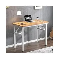 sogeshome petite table pliante 80 x 40 cm bureau compact bureau d'angle pour bureau à domicile petite table d'écriture
