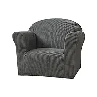 nlcyyq housse de canapé pour enfants extensibles fauteuil d'enfant doux, housse de protection de meubles pour canapé de bébé pour tout-petits (gris foncé)