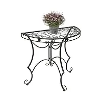 dandibo multistore 2002 96000 table de jardin semi-circulaire en métal 80 cm