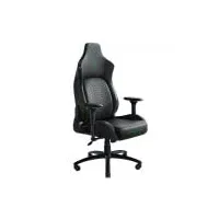 razer iskur - chaise de jeu haut de gamme avec soutien lombaire intégré (chaise de bureau / chaise de bureau, cuir synthétique multicouche, rembourrage en mousse, réglable en hauteur) vert | xl