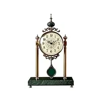 hdhrbh horloge de cheminée pour décoration de salon au-dessus de la cheminée, horloge de cheminée vintage avec pendule, horloge d'anniversaire, horloges antiques, horloges de ferme, horloge de bureau