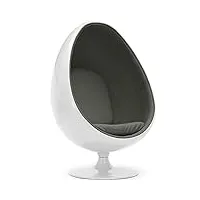 giovanni marchesi design fauteuil oeuf & egg blanc & gris