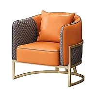 dunake fauteuil salon-confortable fauteuil salon relaxants,chaise de canapé paresseux,garnissage éponge haute densité(orange) (color : style 9)