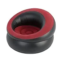 marco paul fauteuil gonflable pour une personne noir/rouge