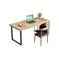 bureau informatique, table d’étude bureau de pommes de style minimaliste moderne home office desktop pc bureau pour ordinateur portable avec tiroirs et centre d'écoute de l'armoire principale pour bur