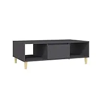 vidaxl table basse table d'appoint table de canapé bout de canapé meuble de salle de séjour salon intérieur gris 103,5x60x35 cm aggloméré
