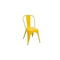 ventemeublesonline chaise lank industrielle jaune