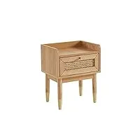 baÏta table de chevet léon, bois, chêne, l40cm leon06