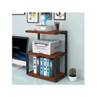wbjlg support d'imprimante support d'impression de bureau à 3 couches avec cadre de bureau d'imprimante fixe en métal utilisé dans le bureau salon support de télécopieur Étagère de scanner sous le