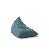 lumaland xxl fauteuil poire & coussin de sol en forme de triangle | confort parfait pour ta maison en 6 couleurs élégantes | housse est lavable & robuste | 150 x 100 x 100 cm & 370 l de volume