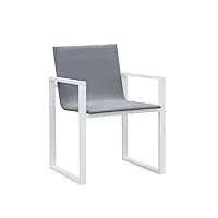 au jardin de chloé | fauteuil en aluminium fermo • lot de 2 chaises •