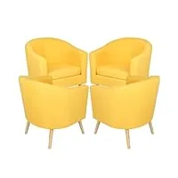 homewell fauteuil chaise paresseuse en tissu moderne, chaise longue relax avec accoudoirs chaise de canapé de loisirs avec