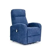 poltrone italia chanel1 fauteuil electrique releveur dispositif médical 2 roues siège à micro-ressorts doux fauteuils pour personnes âgées fauteuil de relaxation bleu