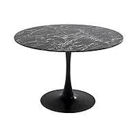 kare table veneto marbre noir Ø110cm consoles, métal, 73x110x110cm