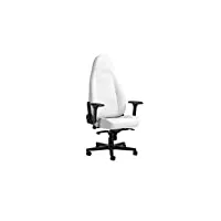 noblechairs icon white edition - chaise gaming confortable - fauteuil bureau 150kg capacité de charge - chaise ergonomique - chaise pivotante - siege gamer - coussin inclus