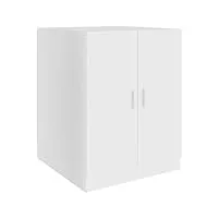vidaxl meuble pour machine à laver armoire haute de rangement armoire à lave-linge salle de bain buanderie intérieur blanc 71x71,5x91,5 cm