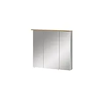 schildmeyer padua armoire miroir 148838, gris platine/chêne, 70,5 x 16 x 72,3 cm (b/t/h)