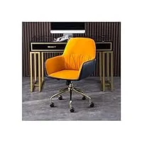 xwdq moderne chaise d'ordinateur de luxe lumineuse scandinave, chaise de bureau en tissu de technologie simple de ménage, chaise de bureau pivotante de levage confortable