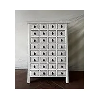 lüllmann armoire de pharmacie avec 32 tiroirs blanc 75 x 109 cm