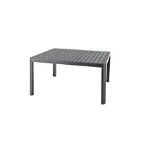 hespéride - table de jardin extensible carrée paradize graphite