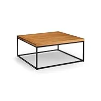 julian bowen brooklyn table basse carrée chêne canapé-lit, 90 x 90