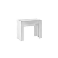 skraut home table, bois, blanc, 78 x 90 x 50 cm