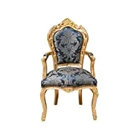 biscottini fauteuil salon louis xvi 107x60x60 cm | patriculaire fauteuil chambre | fauteuil louis xvi | chaise louis xvi | fauteuil baroque france