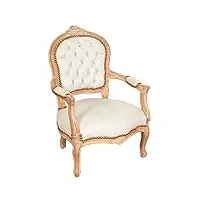 biscottini fauteuil salon louis xvi 73x50x51 cm | patriculaire fauteuil chambre | fauteuil louis xvi | chaise louis xvi | fauteuil baroque france