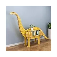 bibliothèque enfant - bibliothèque animaux, dinosaure jaune chambre d'enfant support de stockage d'étagère，support d'affichage vertical, bibliothèque enfant animaux (size : 113x33x178cm)