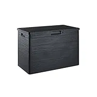 toomax coffre multibox woody's 160l porte-bagages pour extérieur, effet bois, dimensions : 77,5 x 44,5 x 52,7 h, art.186 (gris tourterelle) (160 l - 77,5 x 44,5 x 52,7 h, anthracite)