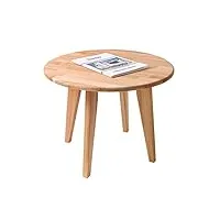 krok wood table basse ronde dresden en bois de hêtre massif (75 x 75 x 46 cm)